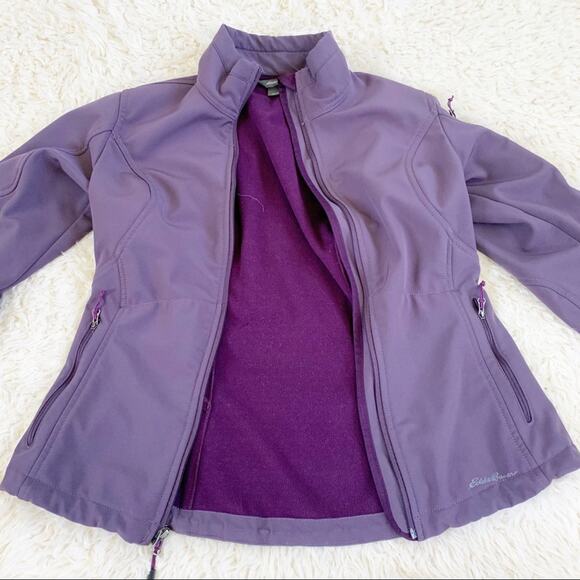 EDDIE BAUER Purple Soft Shell Fleece Lined Jacket size Small - Picture 6 of 11